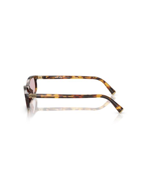 Miu Miu Black Mu A06S 14L4I0 Sunglasses Acetate Geometric Normal