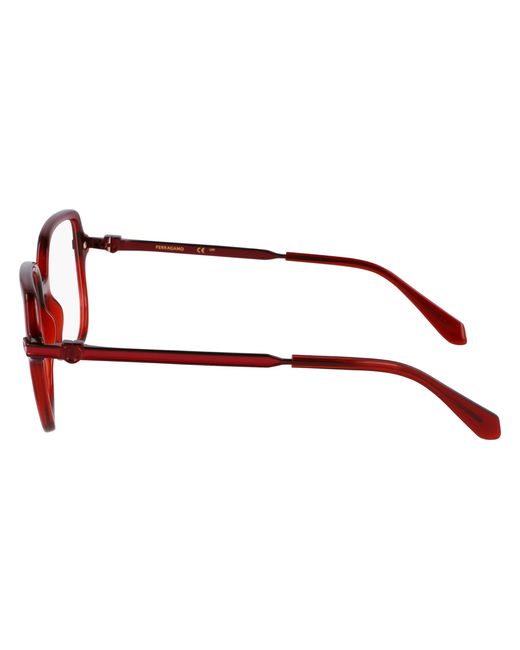 Ferragamo Black Sf3012 224 Optical Frames Acetate Squared Normal