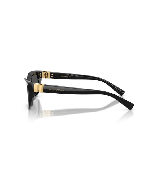Dolce & Gabbana Black Dg4532 501/87 Sunglasses Acetate Cat Eye Normal