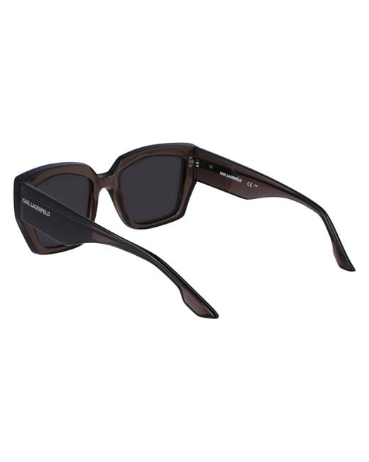Karl Lagerfeld Black Kl6143S 020 Sunglasses Injected Squared Normal Normal