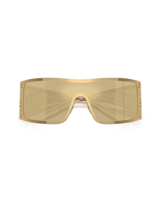 Dolce & Gabbana Black Dg2317 02/7I Sunglasses Metal Squared Mirrored