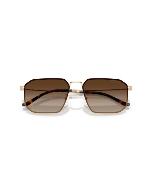 Emporio Armani Black Ea2165D 300213 Sunglasses Metal Geometric Normal Shaded for men
