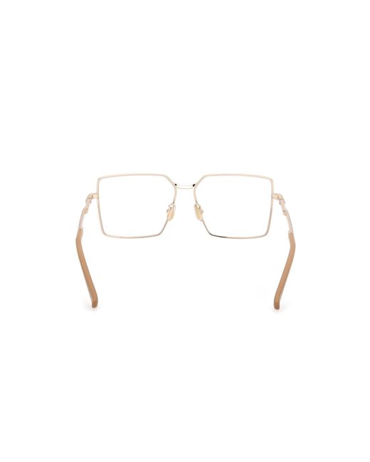 Max Mara Black Mm5177 032 Optical Frames Metal Squared Normal