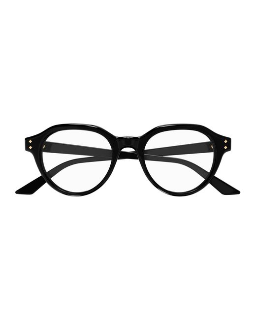 Gucci Black Gg1894O 001 Optical Frames Acetate Transparent Round for men