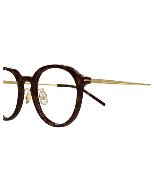 Gucci Black Gg1734Ok 002 Optical Frames Acetate Transparent Round