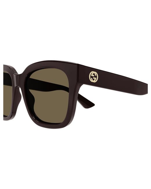 Gucci Black Gg1338S 005 Sunglasses Plastic Squared