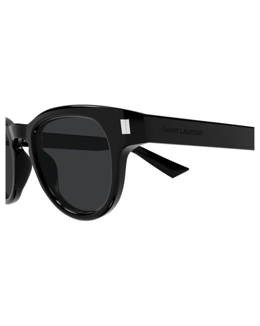 Saint Laurent Black Sl 876 001 Sunglasses Acetate Round for men