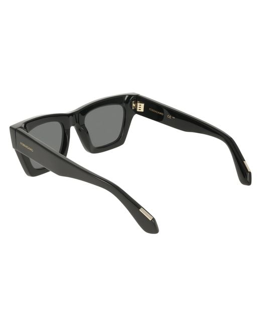 Ferragamo Black Sf2105S 001 Sunglasses Acetate Cat Eye Normal
