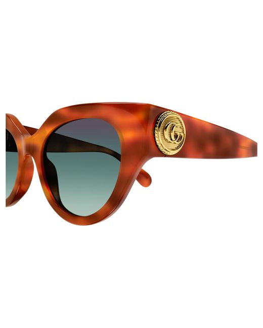 Gucci Black Gg1408S 004 Sunglasses Acetate Cat Eye Shaded