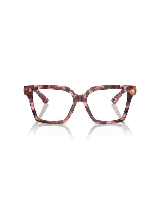 Dolce & Gabbana Black Dg3395 3440 Optical Frames Acetate Transparent Squared Normal