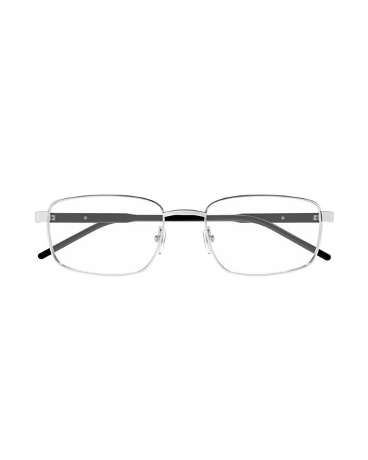 Gucci Black Gg1801O 001 Optical Frames Metal Transparent Squared for men