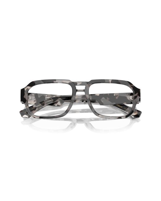 Dolce & Gabbana Black Dg3389 3435 Optical Frames Acetate Transparent Pilot Normal for men