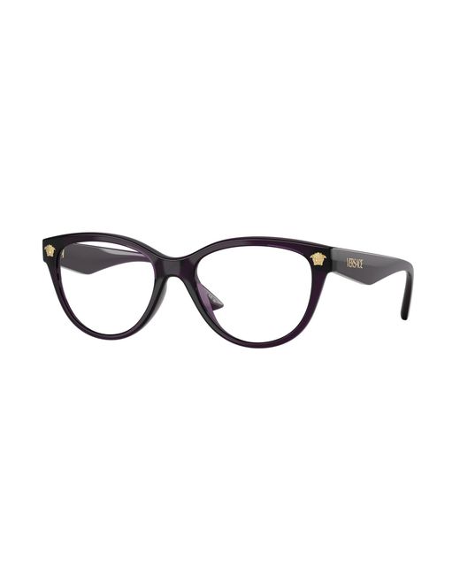 Versace Black Ve3365U 5263 Optical Frames Injected Transparent Cat Eye Normal