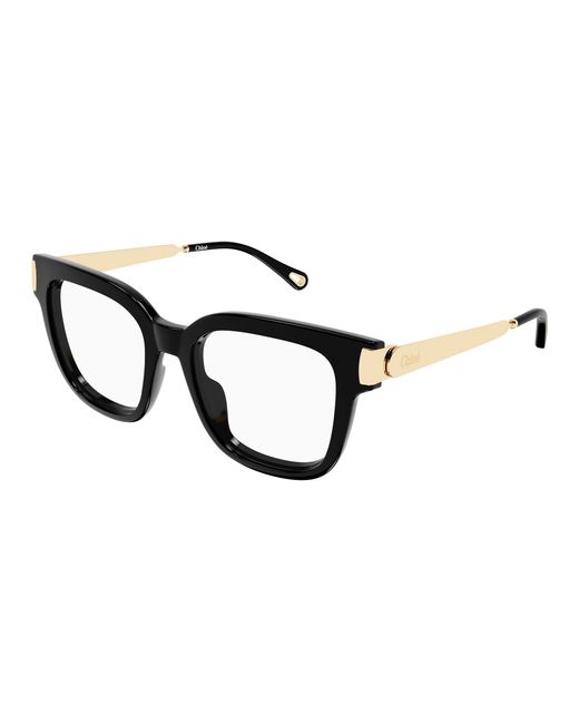 Chloé Black Ch0353O 001 Optical Frames Acetate Transparent Squared
