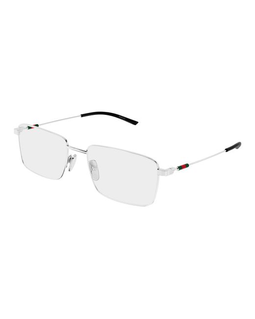 Gucci Black Gg2098O 001 Optical Frames Metal Transparent Squared for men