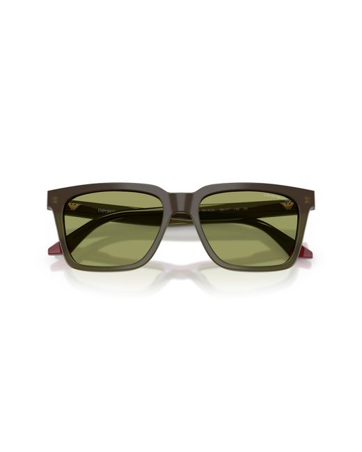 Emporio Armani Green Ea4260 63162A Sunglasses Acetate Squared Normal for men