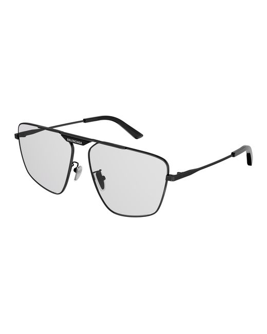 Balenciaga Black Bb0246Sa 004 Sunglasses Metal Geometric Normal for men