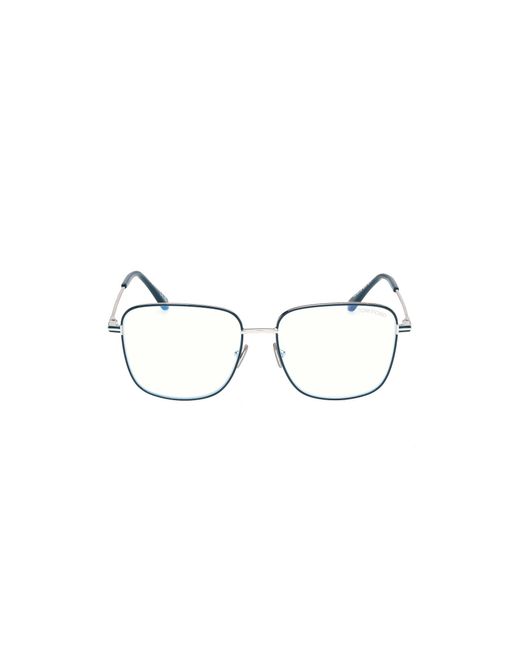 Tom Ford Black Ft6136-B 087 Optical Frames Metal Squared Normal