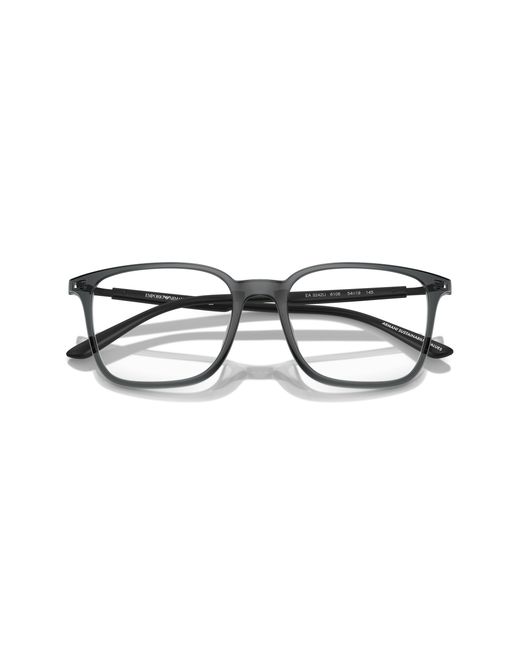 Emporio Armani Black Ea3242U 6106 Optical Frames Injected Squared Normal for men