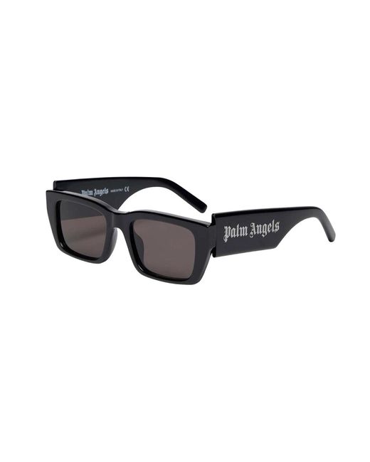 Palm Angels Black Peri006 Palm 1007 Sunglasses Acetate Squared Normal