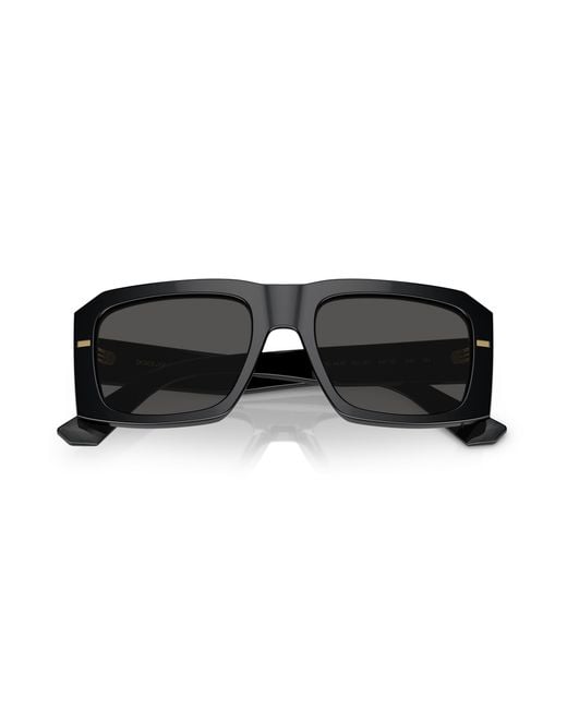 Dolce & Gabbana Black Dg4430 501/87 Sunglasses Acetate Squared Normal for men