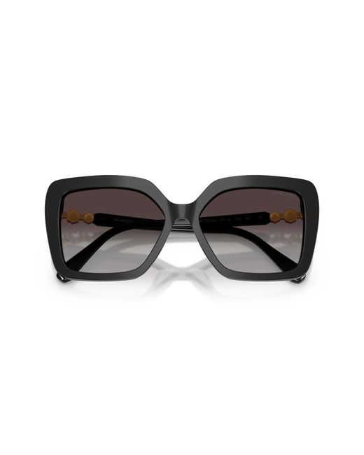 Swarovski Black Sk6049 10018G Sunglasses Acetate Butterfly Normal Nuanced
