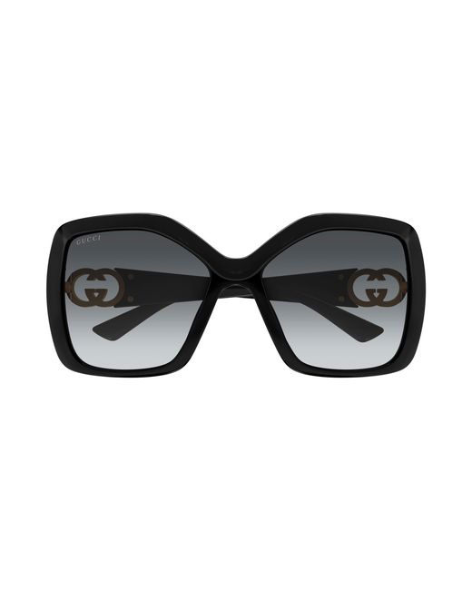 Gucci Black Gg2015S 001 Sunglasses Injected Squared