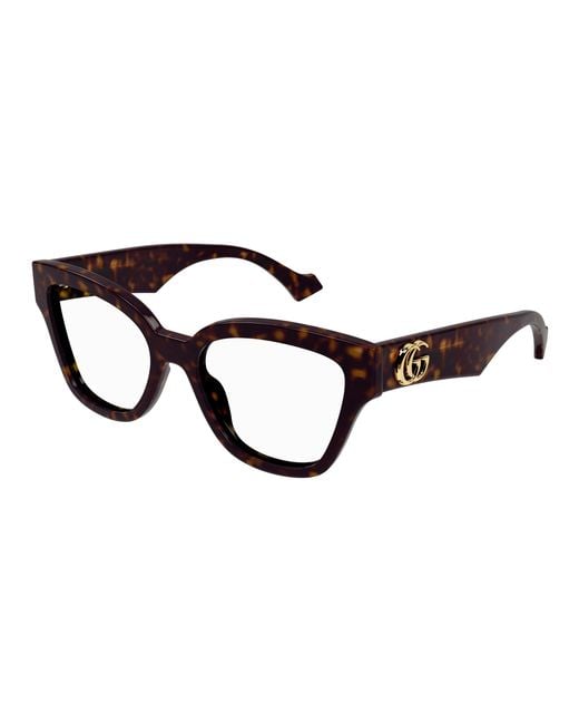 Gucci Black Gg1424O 002 Optical Frames Acetate Geometric