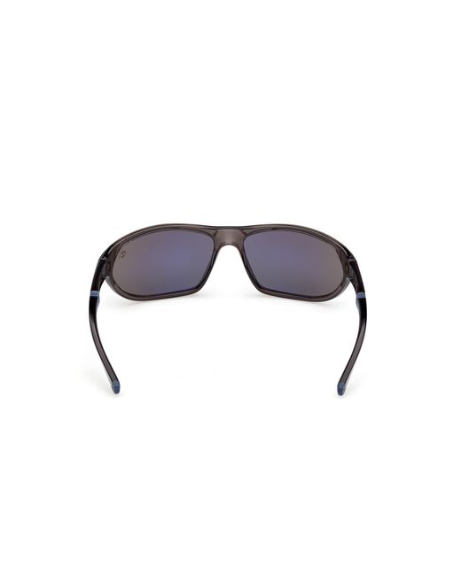 Timberland Black Tb00035 05D Sunglasses Injected Smoke Squared Polarized for men