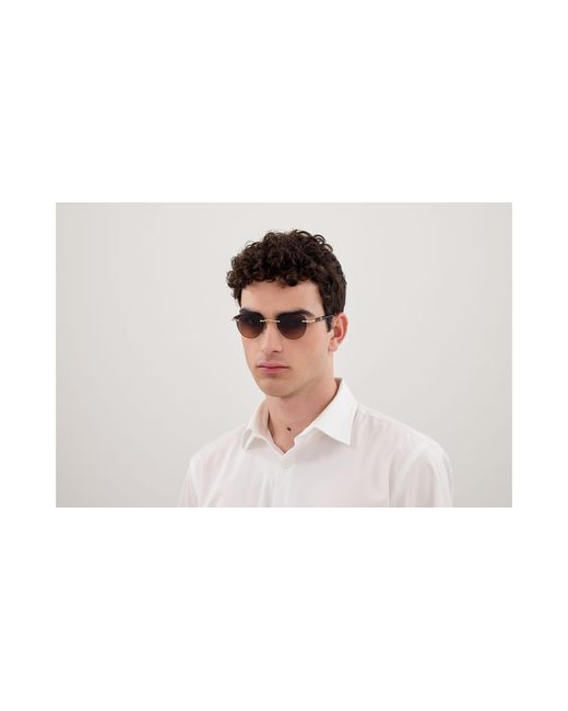 Montblanc Black Mb0412S 007 Sunglasses Metal Round for men
