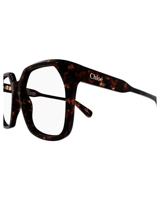 Chloé Black Ch0263O 009 Optical Frames Acetate Transparent Squared