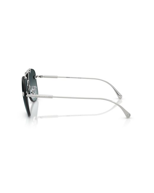 Versace Black Ve2296 1000V1 Sunglasses Metal Squared Normal Nuanced