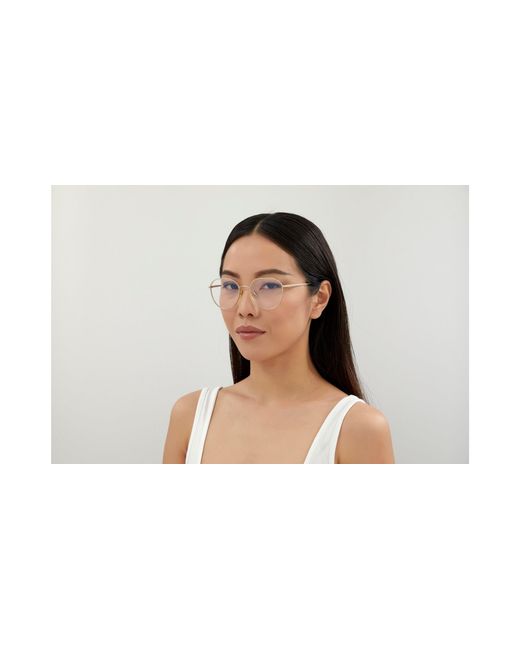 Saint Laurent Black Sl 484 003 Optical Frames Metal Round