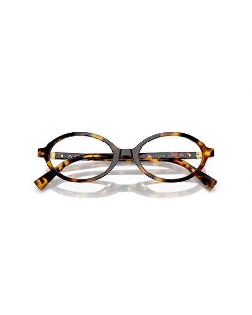 Miu Miu Black Mu 01Xv Vau1O1 Optical Frames Acetate Round Normal