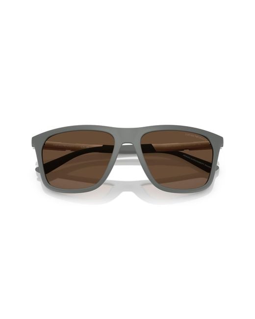 Emporio Armani Black Ea4237 620573 Sunglasses Injected Squared Normal for men