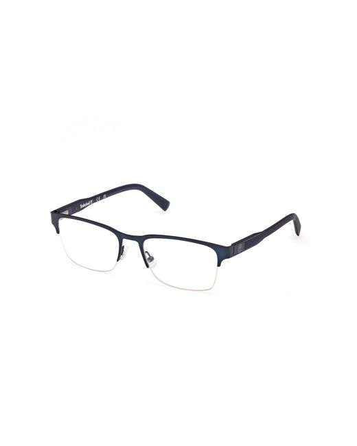 Timberland Black Tb50046 002 Optical Frames Metal Squared Normal for men
