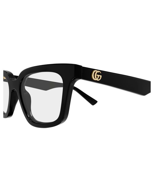 Gucci Black Gg2181O 001 Optical Frames Acetate Transparent Geometric