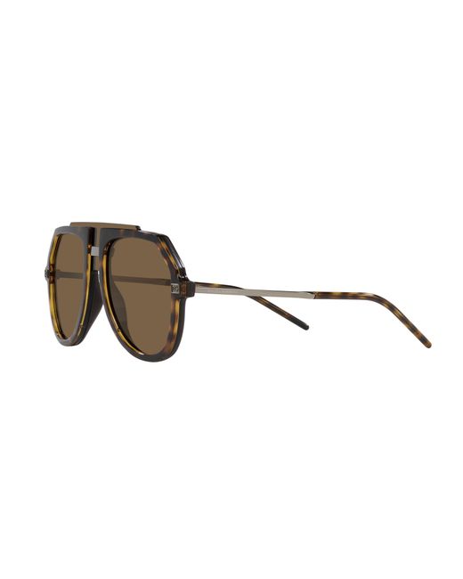 Dolce & Gabbana Black Dg6195 502/73 Sunglasses Injected Pilot Normal for men