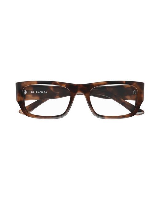 Balenciaga Black Bb0370O 002 Optical Frames Acetate Transparent Squared for men