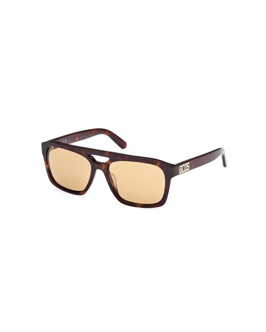 Gcds Black Gd0058 52J Sunglasses Acetate Squared Normal