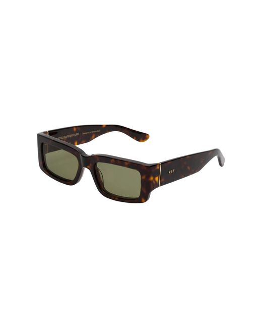 Retrosuperfuture Black 7Io Notte Sunglasses Acetate Squared Normal
