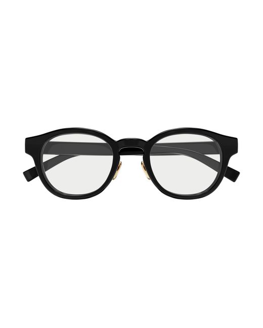 Gucci Black Gg1988Ok 003 Optical Frames Injected Transparent Round for men