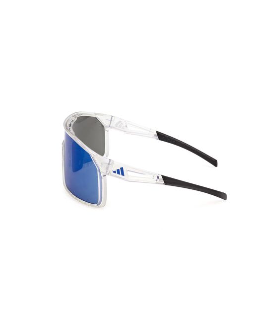 Adidas Originals Blue Sp0124 Alkator 26X Sunglasses Injected Mask Normal for men