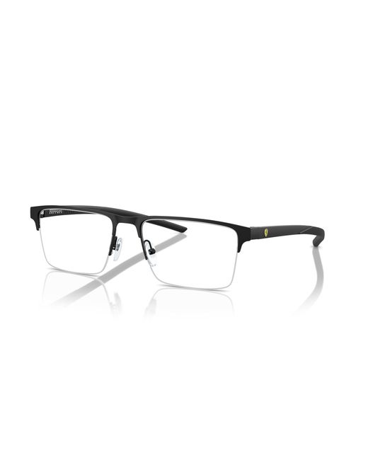 FERRARI SCUDERIA Black Fz7001 101 Optical Frames Metal Pillow Normal for men