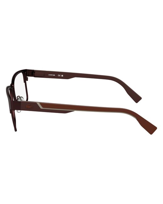 Lacoste Black L2307Mag-Set 601 Optical Frames Metal Squared Normal for men