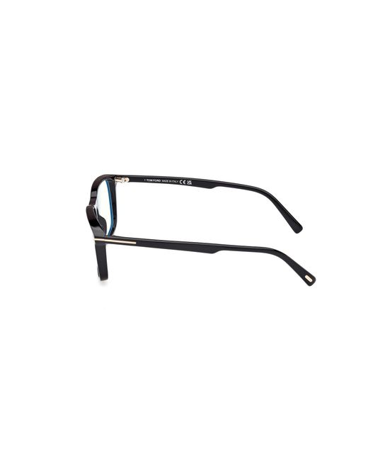 Tom Ford Black Ft5959-B 001 Optical Frames Acetate Squared Normal for men