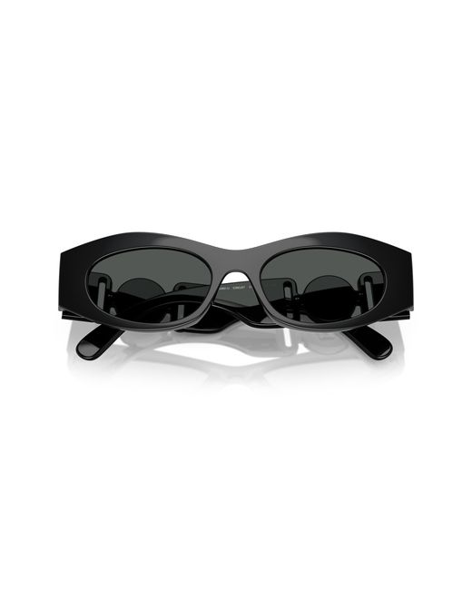Versace Black Ve4480U 536087 Sunglasses Injected Round Normal