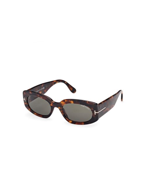 Tom Ford Black Ft1187 Cielle 52N Sunglasses Acetate Round Normal