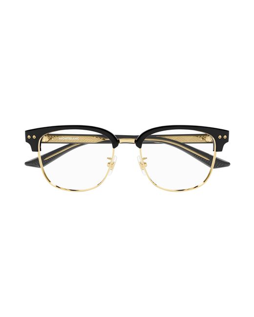 Montblanc Black Mb0259Ok 005 Optical Frames Acetate Squared for men