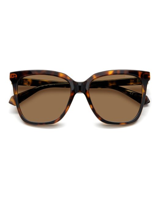 Polaroid Black Pld 4155/S/X 086/Sp Sunglasses Plastic Squared Polarized